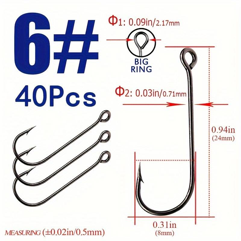 4-pack Of Barbed Mudfish Fishing Hooks Designed For Stream Fishing, Featuring Crooked Mouths And Holes, Suitable For Rock Fishing And Fishing