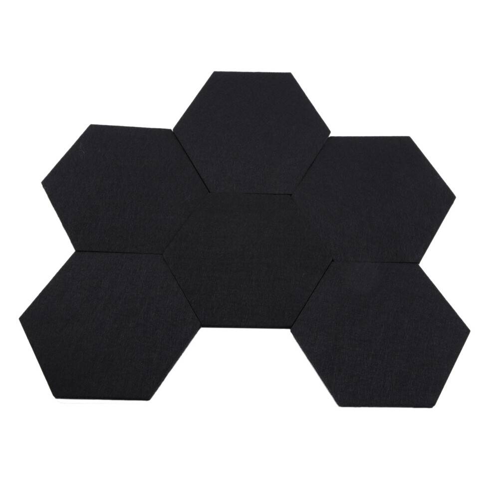 6 Pack Memo Board Decorative Notice Board Hexagon Bulletin Board, Cork Board Tiles,Pin Board Wall Decor for Photos,Memos(20 X 17 Cm)