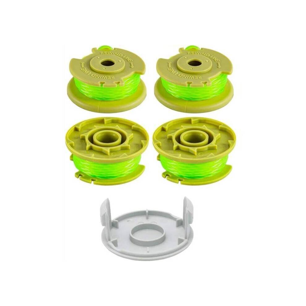 4-delt reservespolesæt til Ryobi One Plus+ AC80RL3 batteridrevet trimmer 18V 24V 40V, 2mm, 3.4m, med 1 hætte AC14HCA