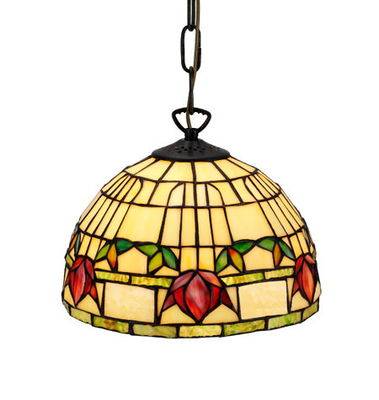 Tiffany från Nostalgia Fuchsia taklampa 25 cm