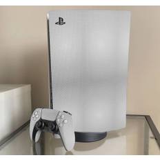 Vit kolhud playstation 5 klistermärke