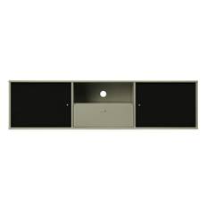 Mistral Modul 232 AV Skåp m. Dörrar och Låda Olive Green 77/Black
