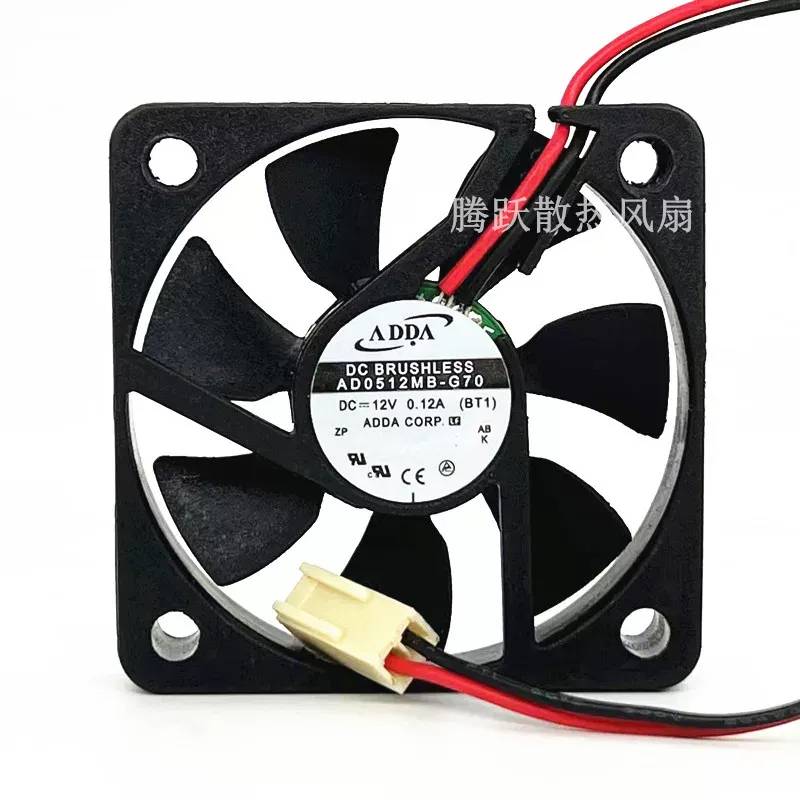 for ADDA AD0512MB-G70 12V 0.12A 5CM 5010 Ball Bearing CPU Silent Cooling Fan