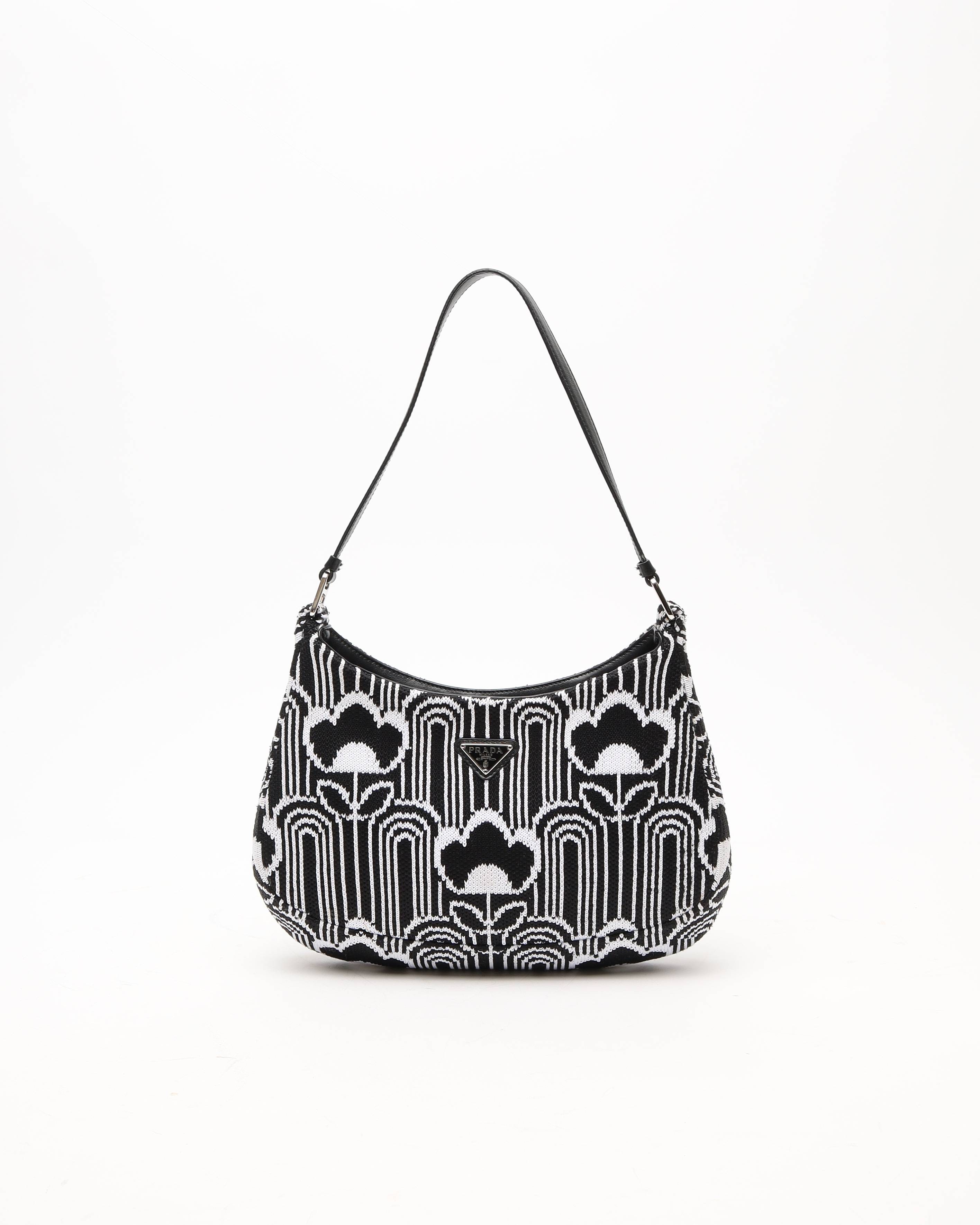 PRADA Maglia Cleo Jacquard Shoulder Bag - Multicolour - One Size