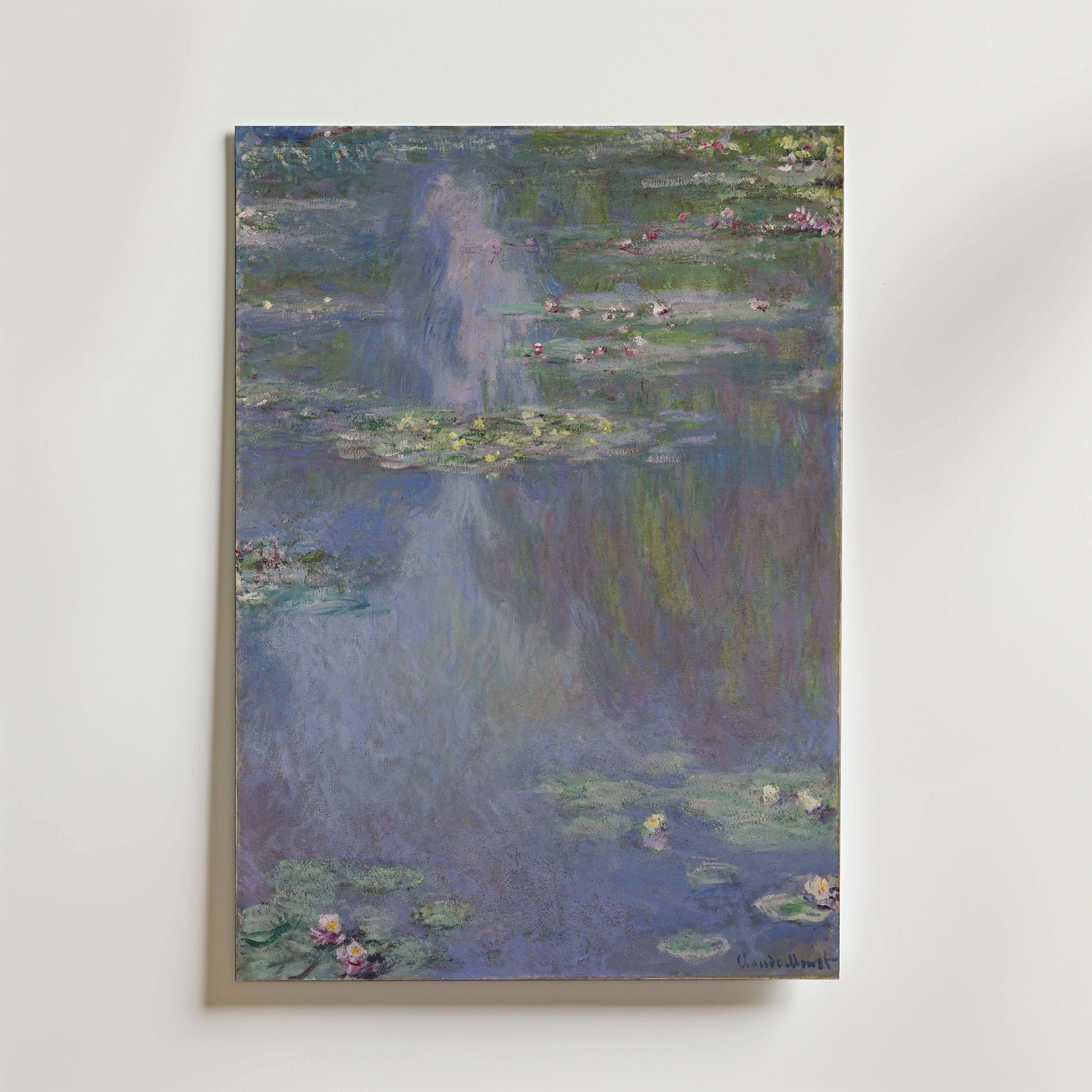 Claude Monet Water Lilies Blue 1907 Poster - Fine Art Poster 40x50 cm
