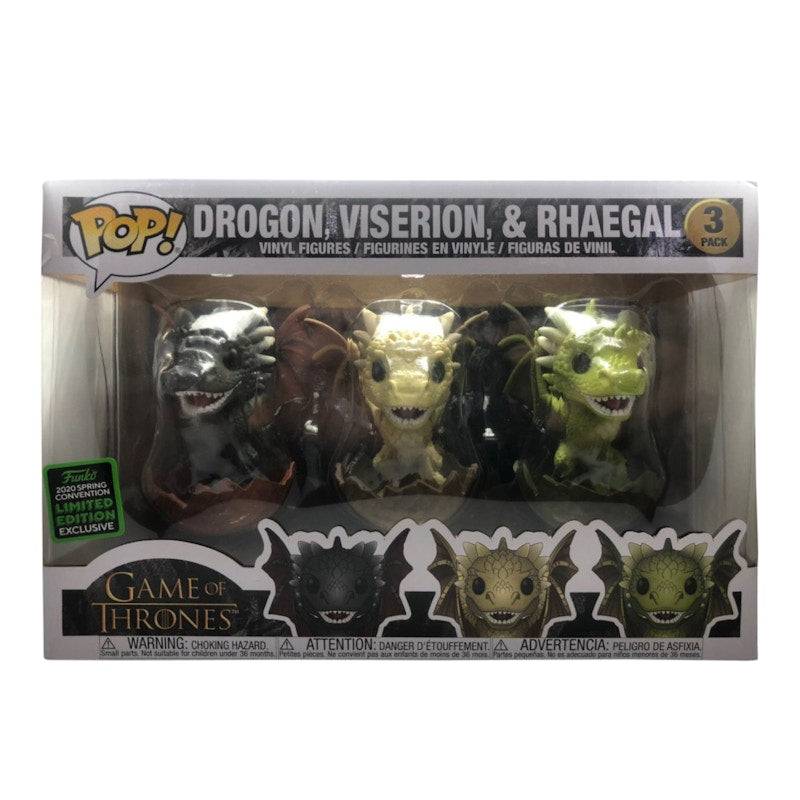 Funko Pop! Game of Thrones Dragon, Viserion & Rhaegal Spring Convention 3 Pack