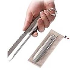 Cankypu Titanium Garden Hand tandad spade Uhus Camping Vandring Backpacking Murslev med klämma