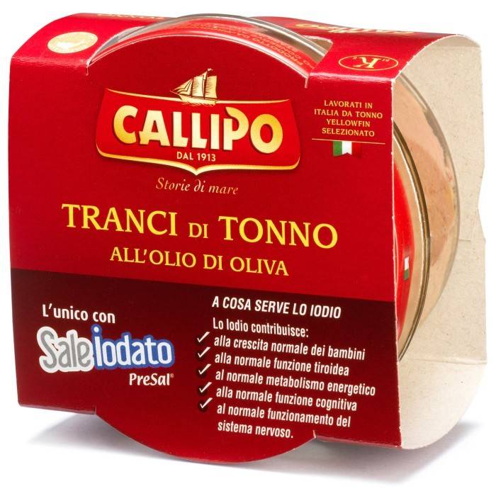 Callipo Tonfisk i Olja i Glasburk 160g