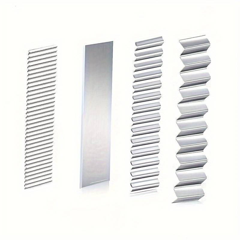 4pcs Pottery Tool Set With Wave Pattern Clay Cutter - Diy Soft Pottery Carving Blades, Traceless Crafting Tools