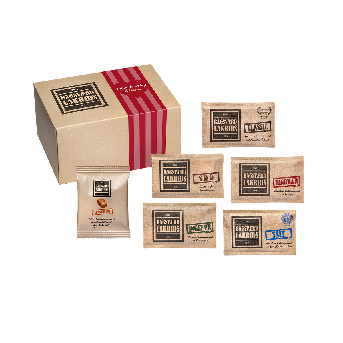Rød Gavebox Minier - Bagsværd Lakrids