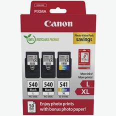 Canon PG-540L x2/CL-541XL Ink Cartridge + Photo Paper Value Pack