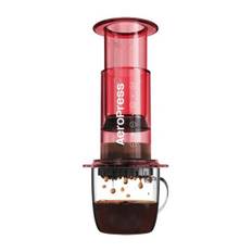 AeroPress Clear Coffee Maker, Red