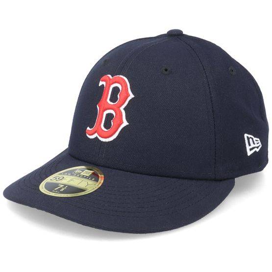 New Era - MLB Blå fitted Keps - Boston Red Sox Game Authentic Collection Low Profile 59fifty @ Hatstore