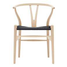 CH24 Y-Chair - Soaped Beech/Black