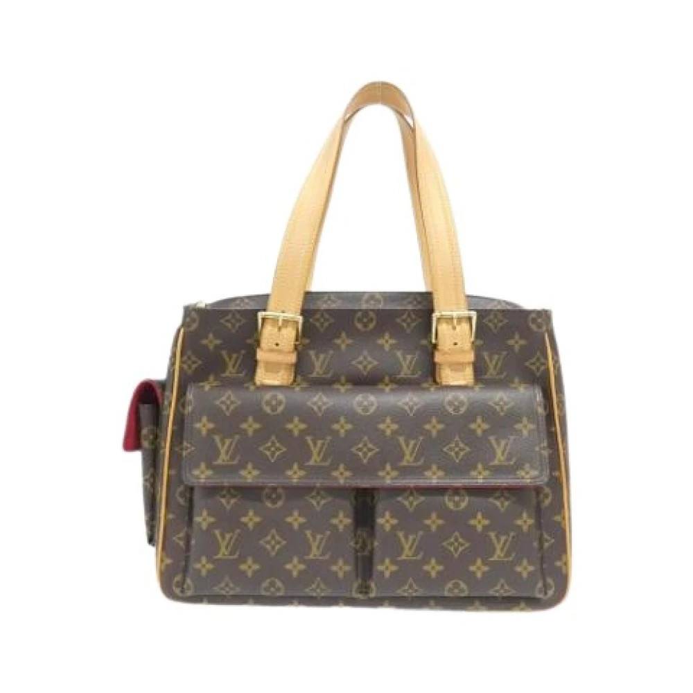 Louis Vuitton Vintage Pre-owned Canvas Håndtaske - Vintage - Dame - Brun - ONE SIZE - Tyl