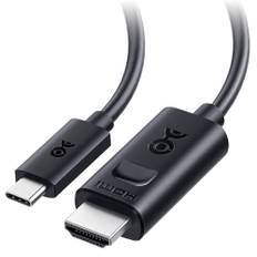 Cable Matters HDMI Cable Supports 4K 240Hz 8K Thunderbolt HDMI Compatible with MacBook Maximum resolution on macOS is 4K 60Hz USB-C 2.1 0.9m, / 60Hz, svart