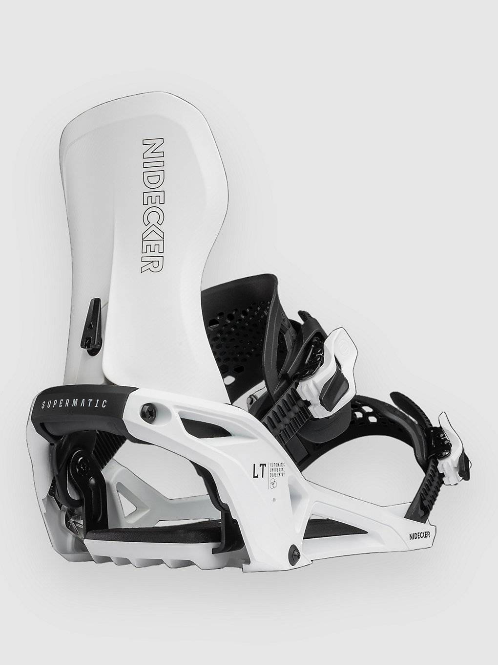 Nidecker LT Supermatic 2026 Snowboardbindinger - M - white