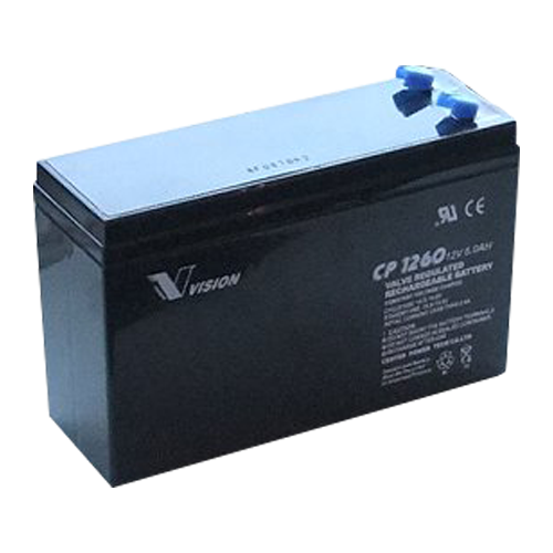 Vision CP1260 12V 5Ah Blybatteri.