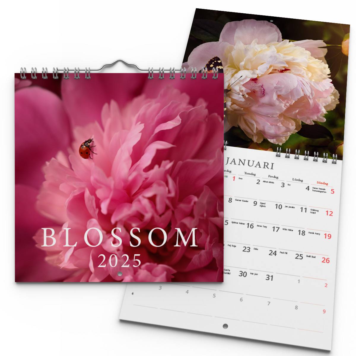 Väggkalender Blossom Mini 2025
