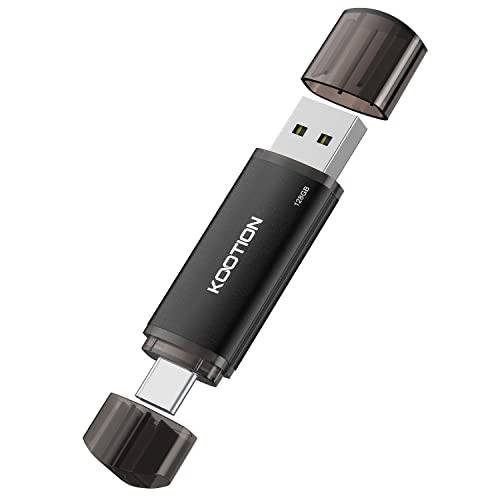 KOOTION USB C Stick, 128GB USB 2.0 Speicherstick OTG 2-in-1 USB Stick 128G Flash Laufwerk Type C Flash Drive 128Gbyte für PC/Laptop, Android Typ-C Handy