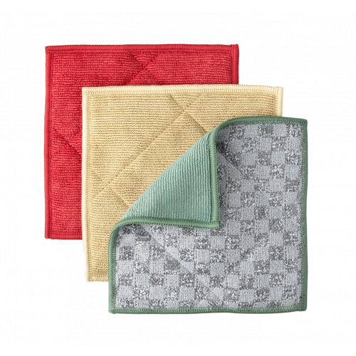 Norwex Norwex EnviroScrubs 3 pcs Red/Beige/Green