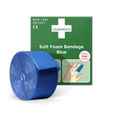 Cederroth Soft Foam Bandage Blue 6cm x 2m