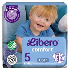 Libero Comfort Åbne Bleer Str. 5, 9-14 kg - 34 stk