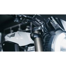 MOTOISM HONDA CB650R gaffel klemme TYPE TRE 2-delt 2in1 vende signal, position lys (48mm), sort