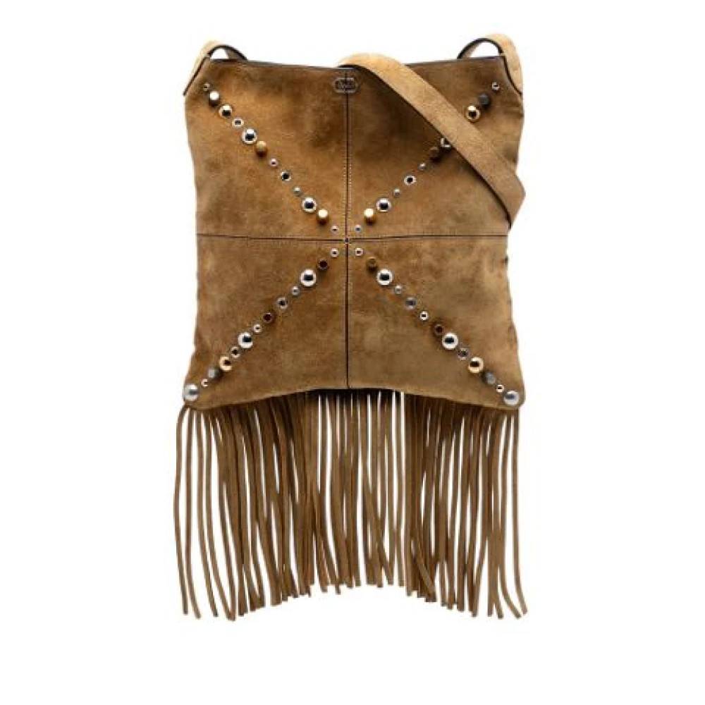 Valentino Vintage Pre-owned Nellcote Skuldertaske - Vintage - Dame - Brun - ONE SIZE - Uld