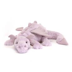 Jellycat - Drage bamse - Kæmpe Lavender Drage 66 cm