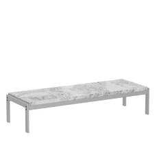 PK62 Sofabord Valset Marmor - Gråhvid 180 x 60 cm (PK63)