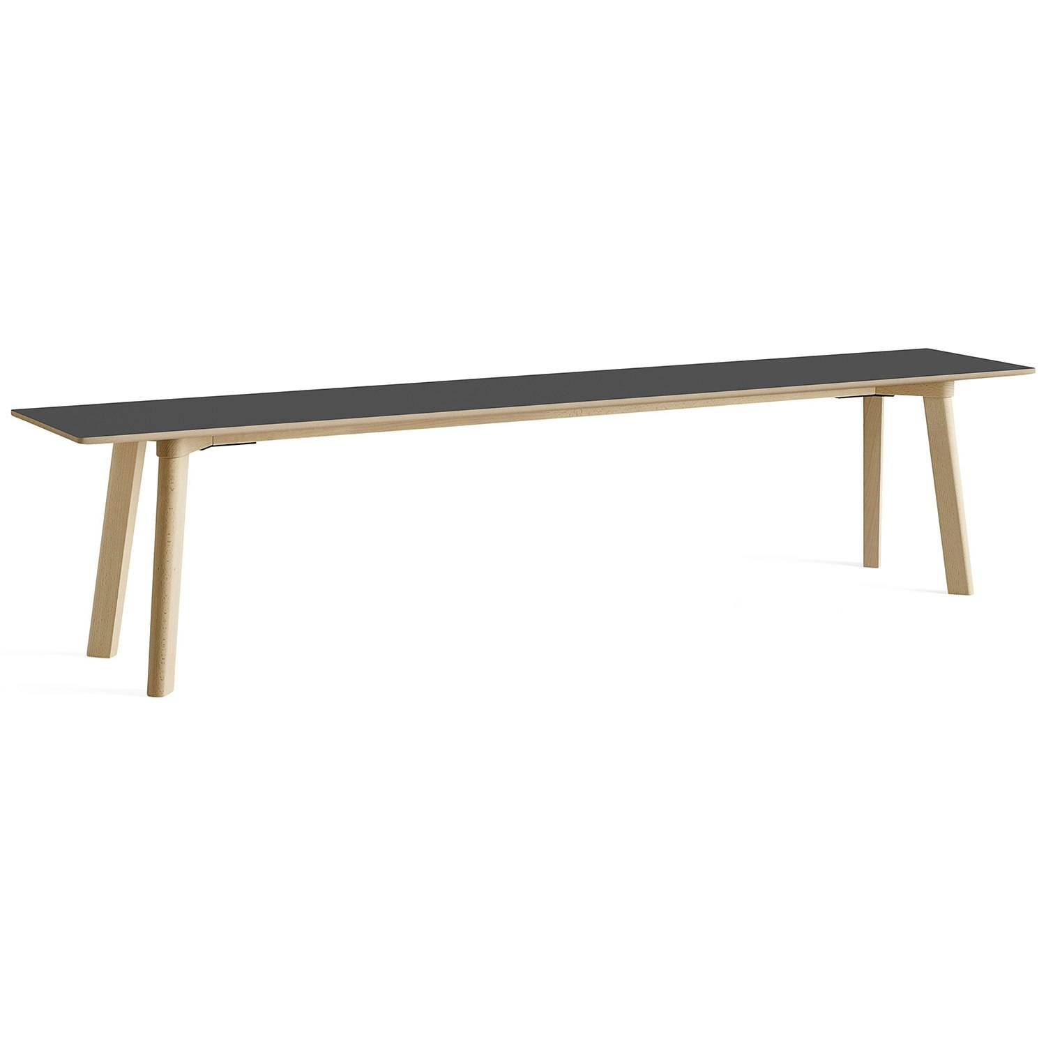Hay Cph Deux 215 2.0 Bænk 200 Cm / Ubehandlet Bøgetræ - Bænke Laminat Stone Grey - AE849-A326-AR36.