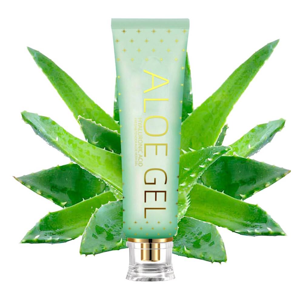 Fugtgivende Gel til ansigt og krop Ikke-kl?bende Gel After Sun Aloe Lotion Hudpleje Hurtigt absorberende Langtidsholdbar Forfriskende Fugtgivende