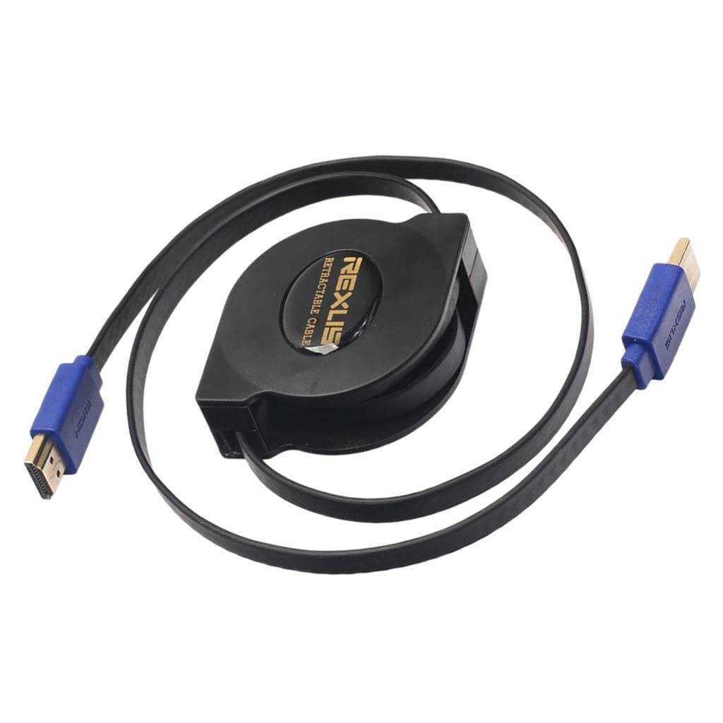 P Prettyia Telescoping HDMI Cable Compatible 24K Gold Plated Pure Copper Core 1.8m 1080P/3D