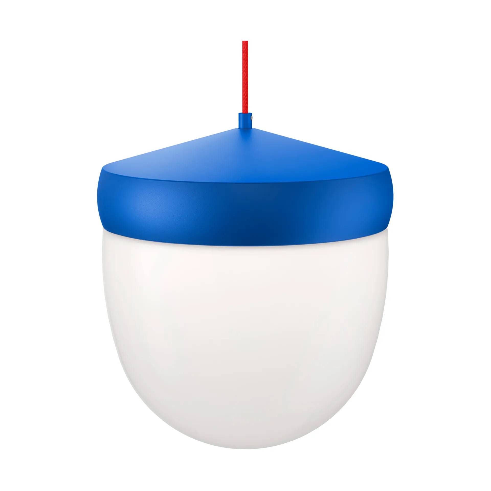 Noon Pan pendel frostad 30 cm Klarblå-röd