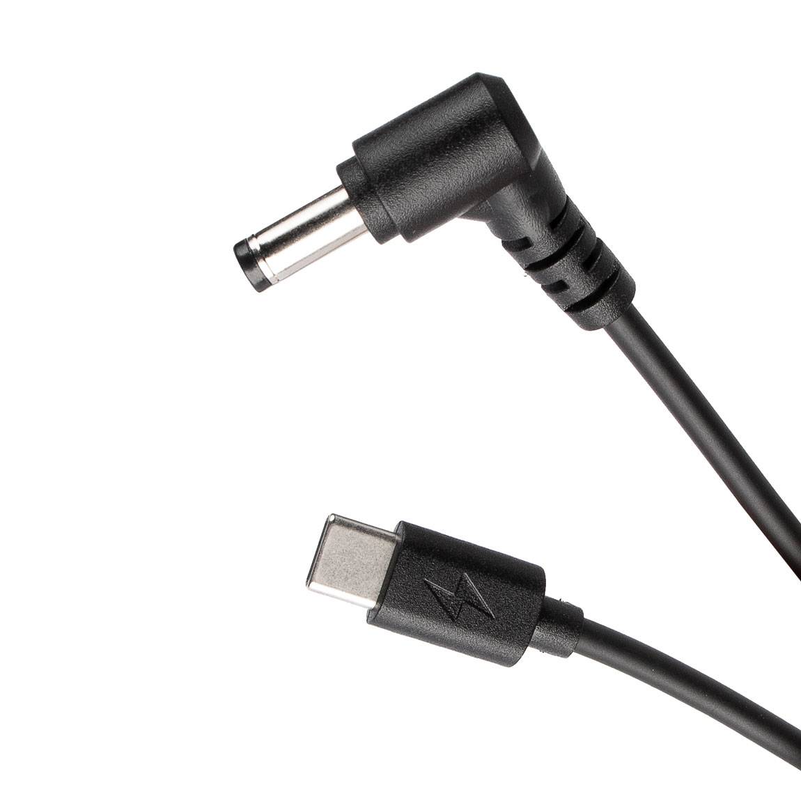 USB-C till DC 5525 strömkabel rak
