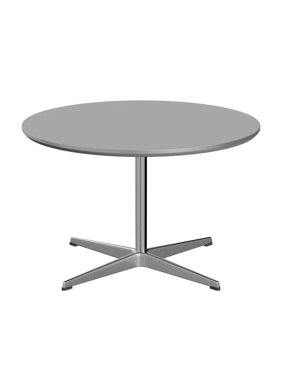 Piet Hein A222 Sofabord, Ø75 cm fra Fritz Hansen Grey Efeso m. alukant (specialfarve) - Jacobsen Plus