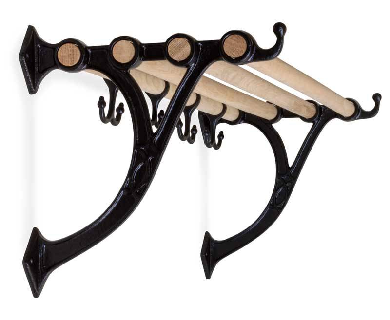Hatthylla - Sekelskifte svart & ek, 115 cm