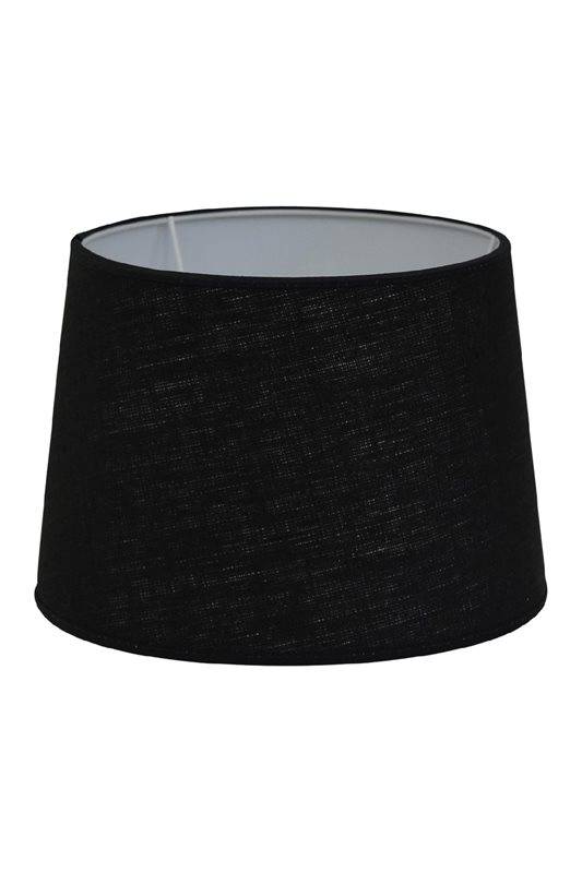 Hallbergs Belysning Carolin lampskärm rund 30 cm, Svart
