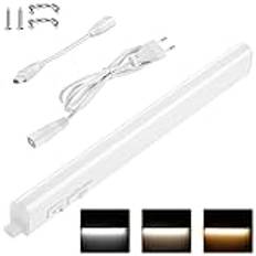 4 W LED infälld lampa 30 cm köksunderbyggnad | underkonstruktion kök ljuslist med strömbrytare kontakt | underskåde kök