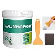 weiting Wall Repair Paste Kit, Wall Putty Hole Repair Kit - 600g Dry Wall Repair Agent Kit Vattentät - Graffiti Reparation Reparation Pasta Säker för inomhus och utomhus