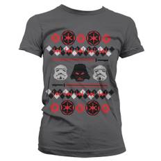 Star Wars X-Mas Knit Imperials T-Shirt Dame - XL