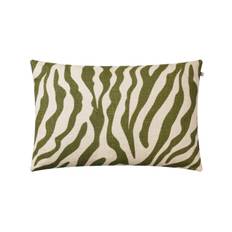 Chhatwal & Jonsson - Zebra Cushion Cover Linen 40x60 cm - Cactus Green - Prydnadskuddar och kuddfodral - Flerfärgad