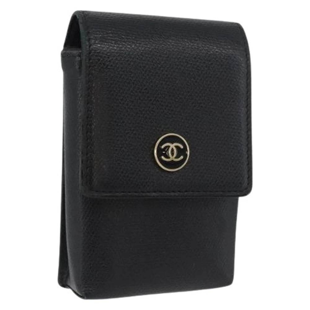 Chanel Vintage, Vintage , Dam, ONE Size, Läder, Pre-owned Vintage Cigarette Case