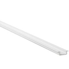 Aluprofil Type Z til indendørs IP20 LED strip - Nedsænket, 1 meter, hvid, vælg cover - Front cover : 2. Mælkehvid