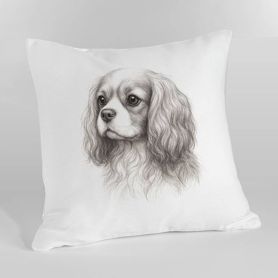Cavalier King Charles Spaniel Prydnadskudde