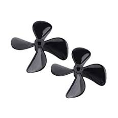 RC-båt 4-bladig propeller, 2 stycken höghållfast CW CCW-plast 4-bladig full nedsänkande propeller för RC-modellbåttillbehör