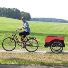 Transport Trailer Cargo Trailer Cykeltrailer Rød-Sort til alsidig transport