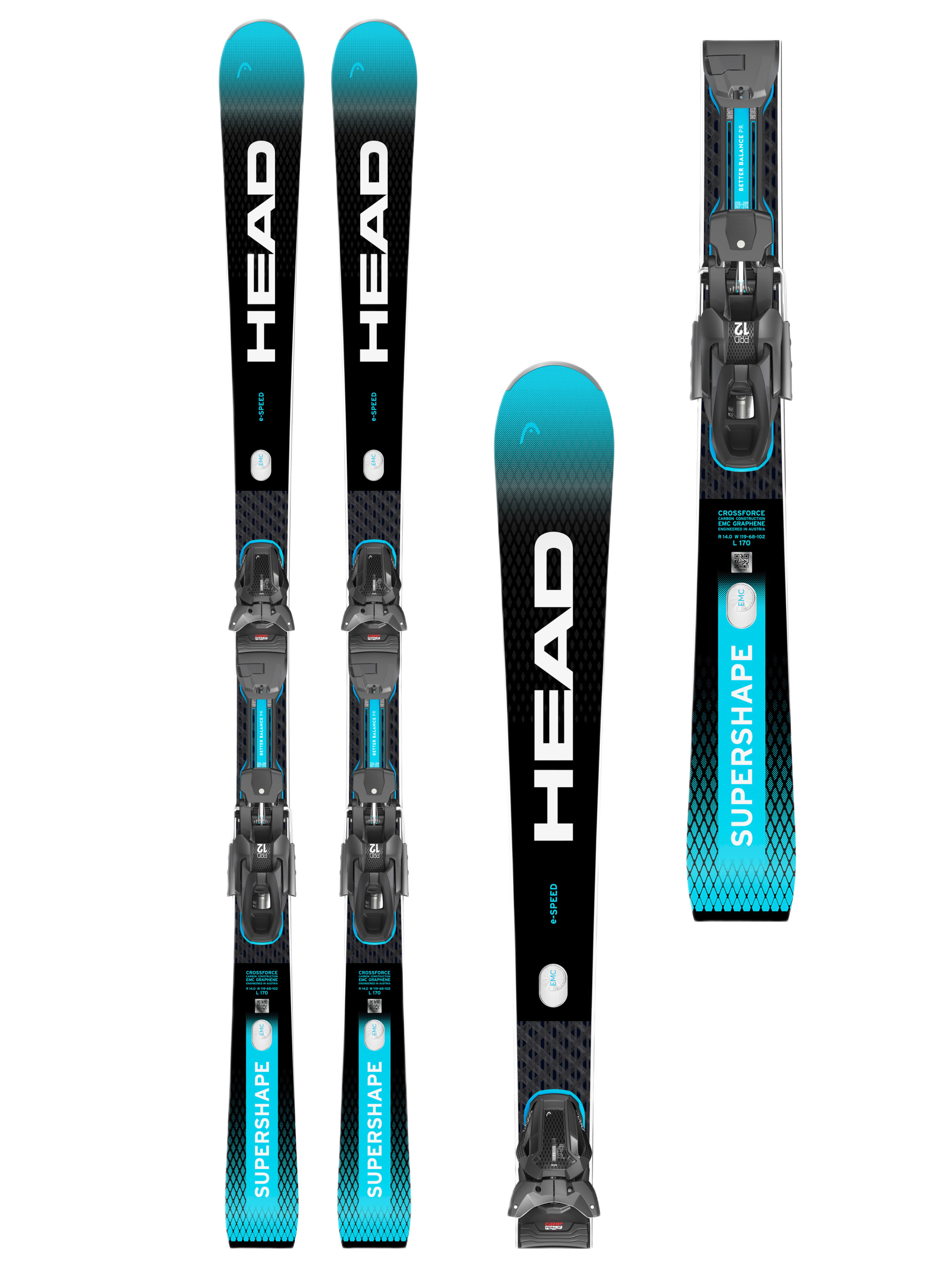 Head SuperShape e-Speed + PRD12 GW 163 Ingen farve (163)
