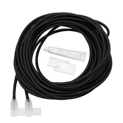 12 meter vandtæt mellemstykke til 230V LED strip (Slim COB), perfekt til låger, porte mm.